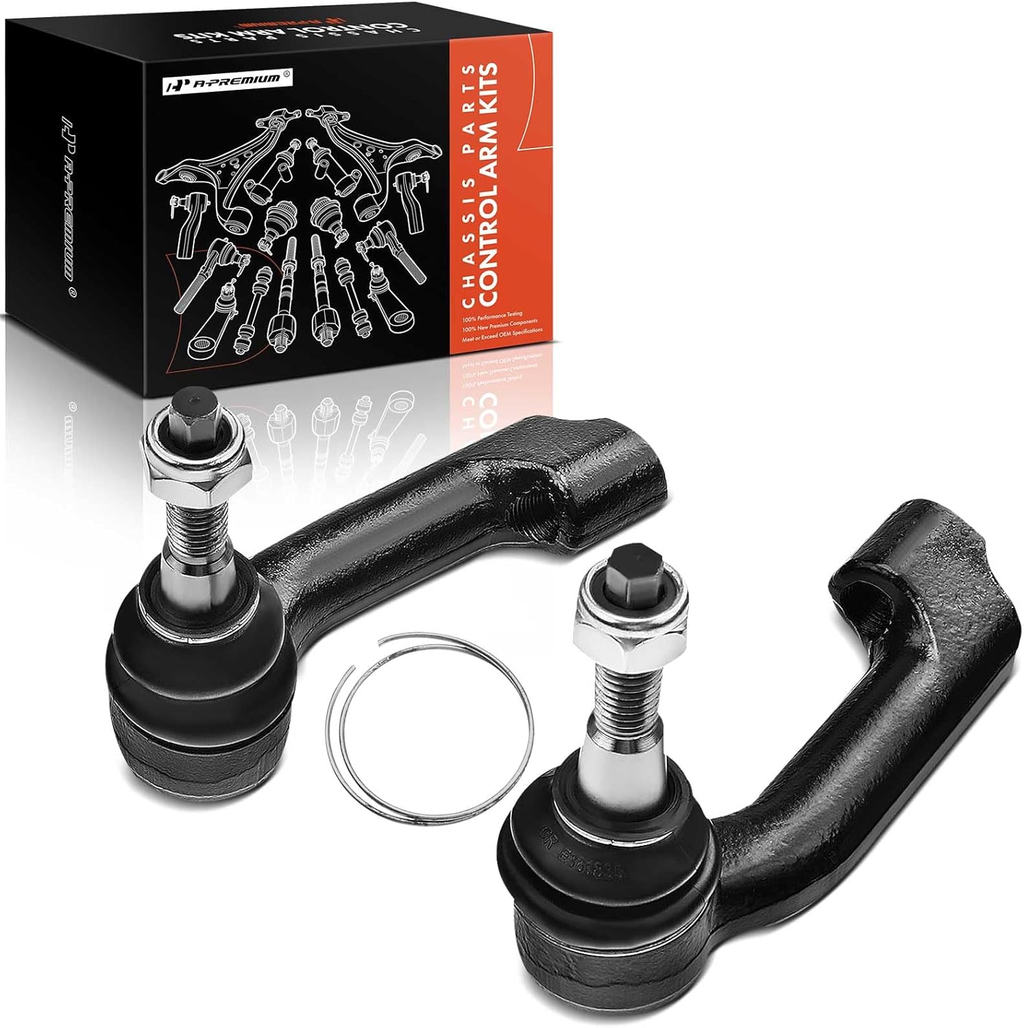 A-Premium 2 x Front Outer Tie Rod Ends, Compatible with Ford F-150 2009-2020, Expedition 2007-2021, Lincoln Navigator 2007-2019