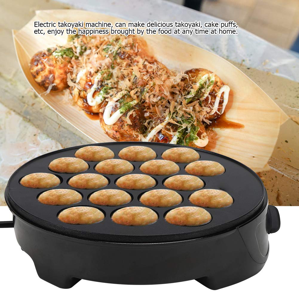Macchina Elettrica per Takoyaki 18 Fori Antiaderente Piastra Giapponese 4cm