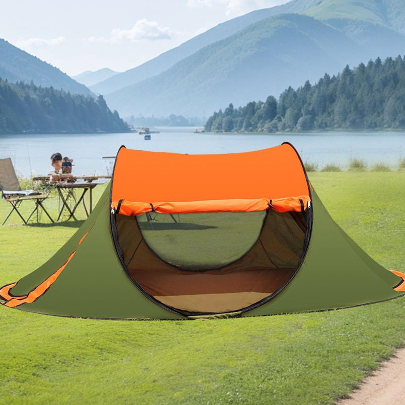 Sofortiges Zelt, tragbar, wasserdicht, Outdoor-Zelt für Rucksäcke, zum Angeln, Wandern, Reisen, Urlaub, Garten, Picknick, Strand, Reisen
