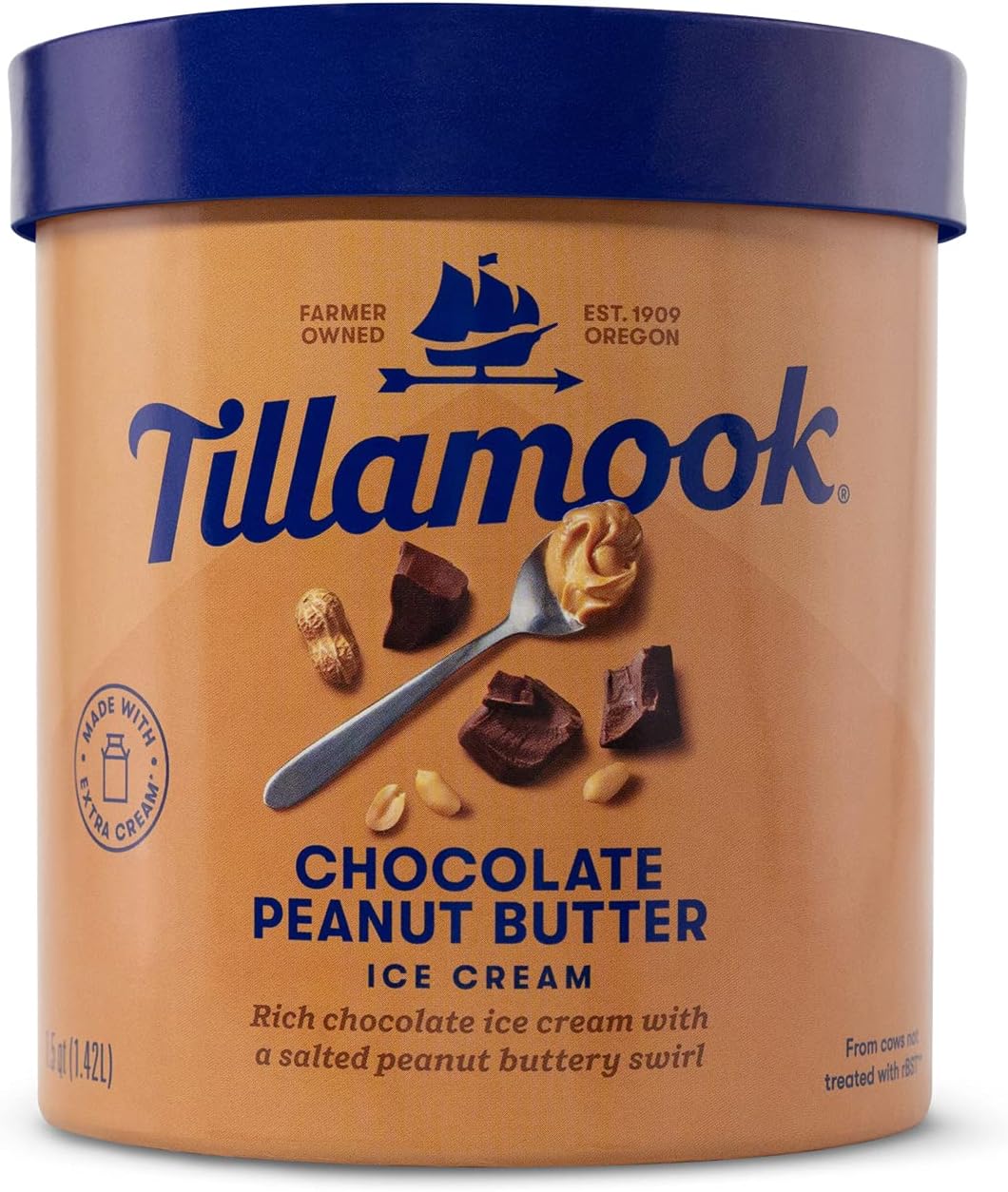 Chocolate Peanut Butter Ice Cream, 48oz