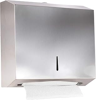 PENGKE Wall Comercial Industrial Paper Towel Dispenser,304 Grade Stainless Steel with Lock Design 250 C-Fold Capacity/300 Multi-Fold Capacity