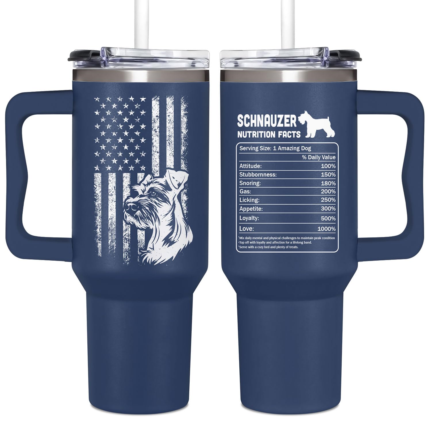 Couple Fox Schnauzer Gifts For Men, Schnauzer Owner Gifts, Birthday, Fathers Day Gift For Men, Christmas Presents For Dad, Present Ideas From Dogs To