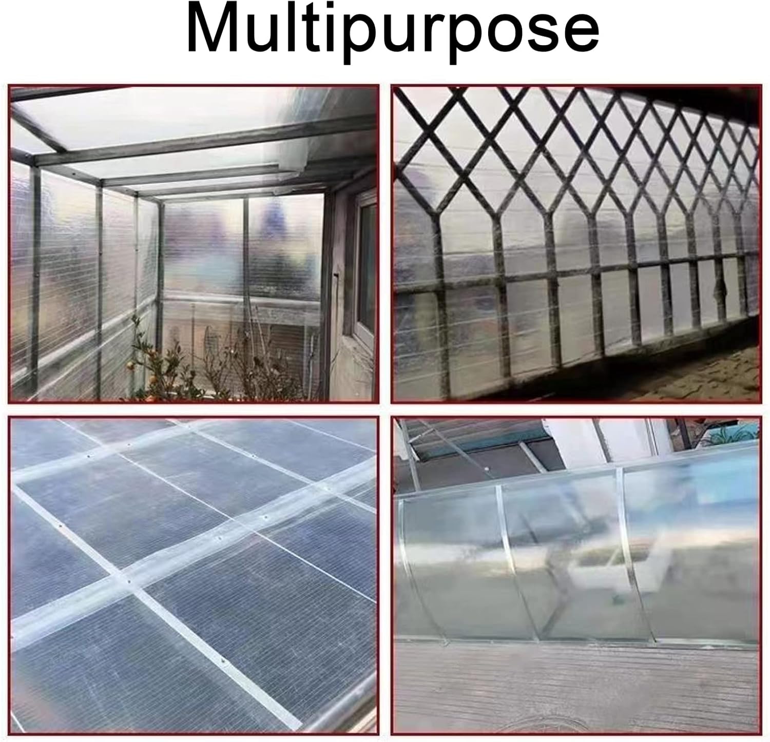 Polycarbonate Sheets Poly Plastic Roof Panel,Impact Resistant Shatterproof Cover,for Replacing or Installing on Garages, Canopies, Covered Walkways, Rainshades,Greenhouses (1x15m(3.3x49.2ft))