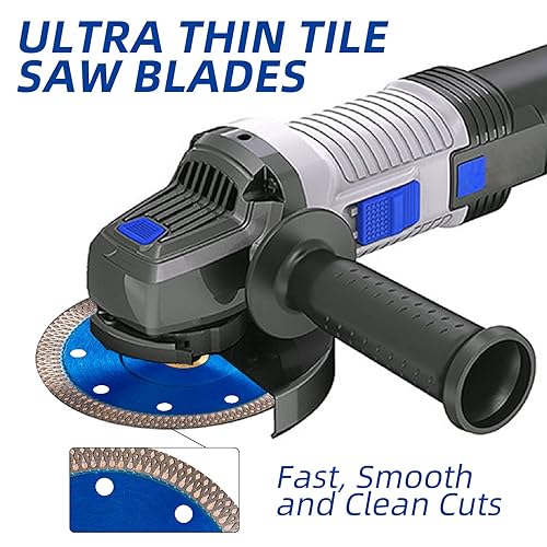 Miniatura 4 de GoYonder Hoja de azulejo de 4.5 pulgadas, hoja de sierra de diamante súper fina para cortar azulejos de porcelana, cerámica de mármol de granito