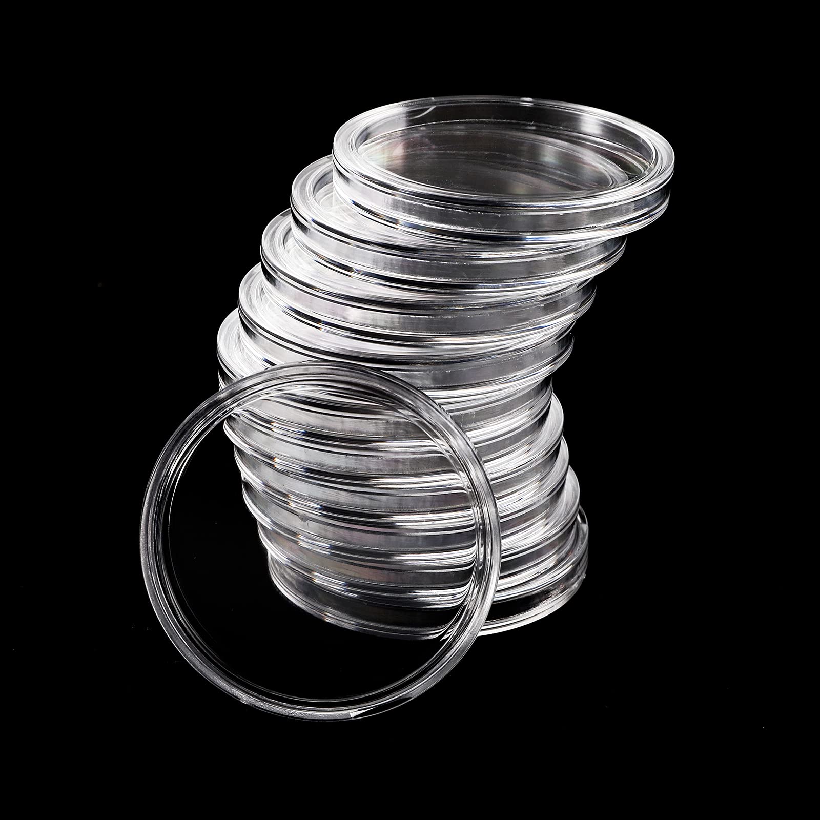 ZOOFOX 120個 シルバーコインホルダー 40mm コインカプセル 収納オーガナイザーボックス コインコレクション用収納コンテナ ZOOFOX  120個 シルバーコインホルダー 40mm コインカプセル 収納オーガナイザーボックス コインコレクション用収納コンテナ