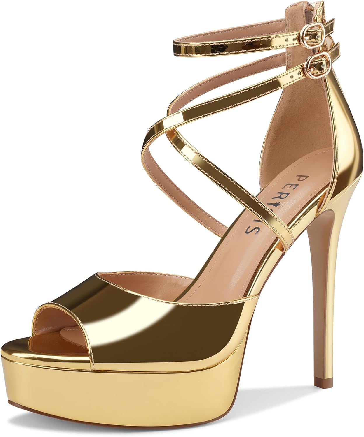 Women's High Heels - Comfortable Crisscross Design