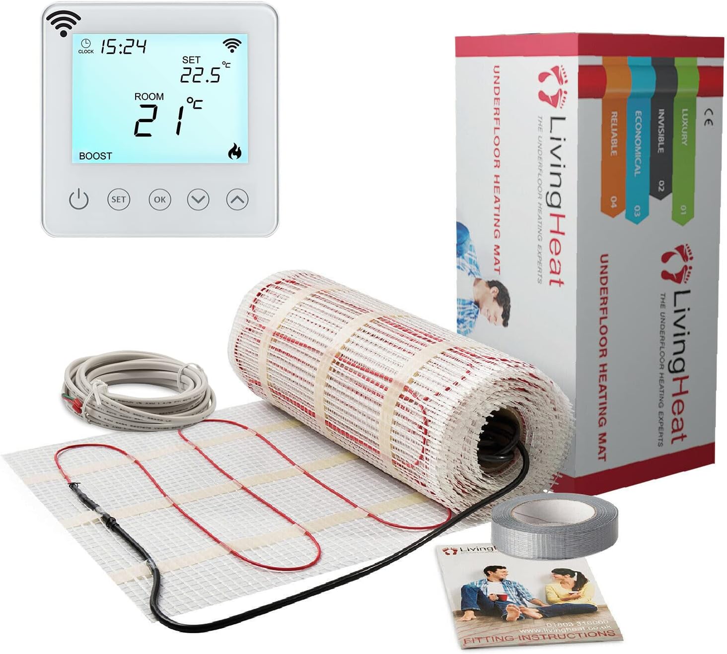 ELECTRIC UNDERFLOOR HEATING Mat Kit 150W/m2 All Sizes In This Listing (BSC) $44.20 - Foto 9