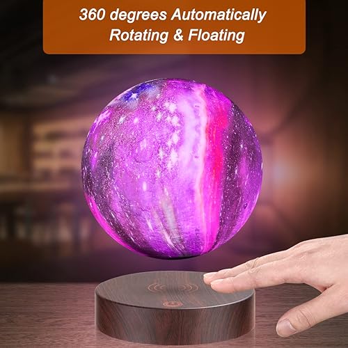Miniatura 7 de VGAzer Lámpara de luna levitante flotante y gira en el aire libremente con 16 colores LED de galaxia, lámpara de luna, regalo único y lámpara