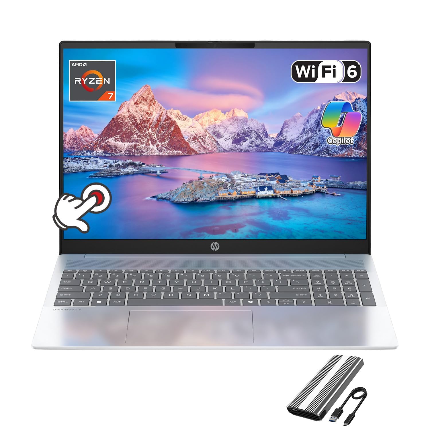 【NTPC】OMNIBOOK CI7 RYZENAI9/16GB/1024GB HP OmniBook X Flip 2 in 1 Copilot+ PC 16