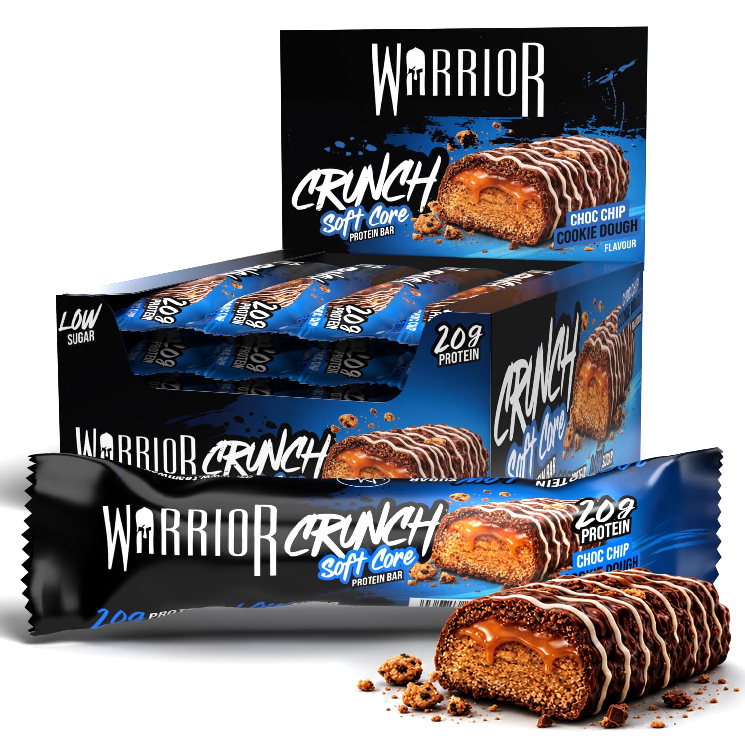 Warrior Crunch Soft Core High Protein Bar 12 x 64g