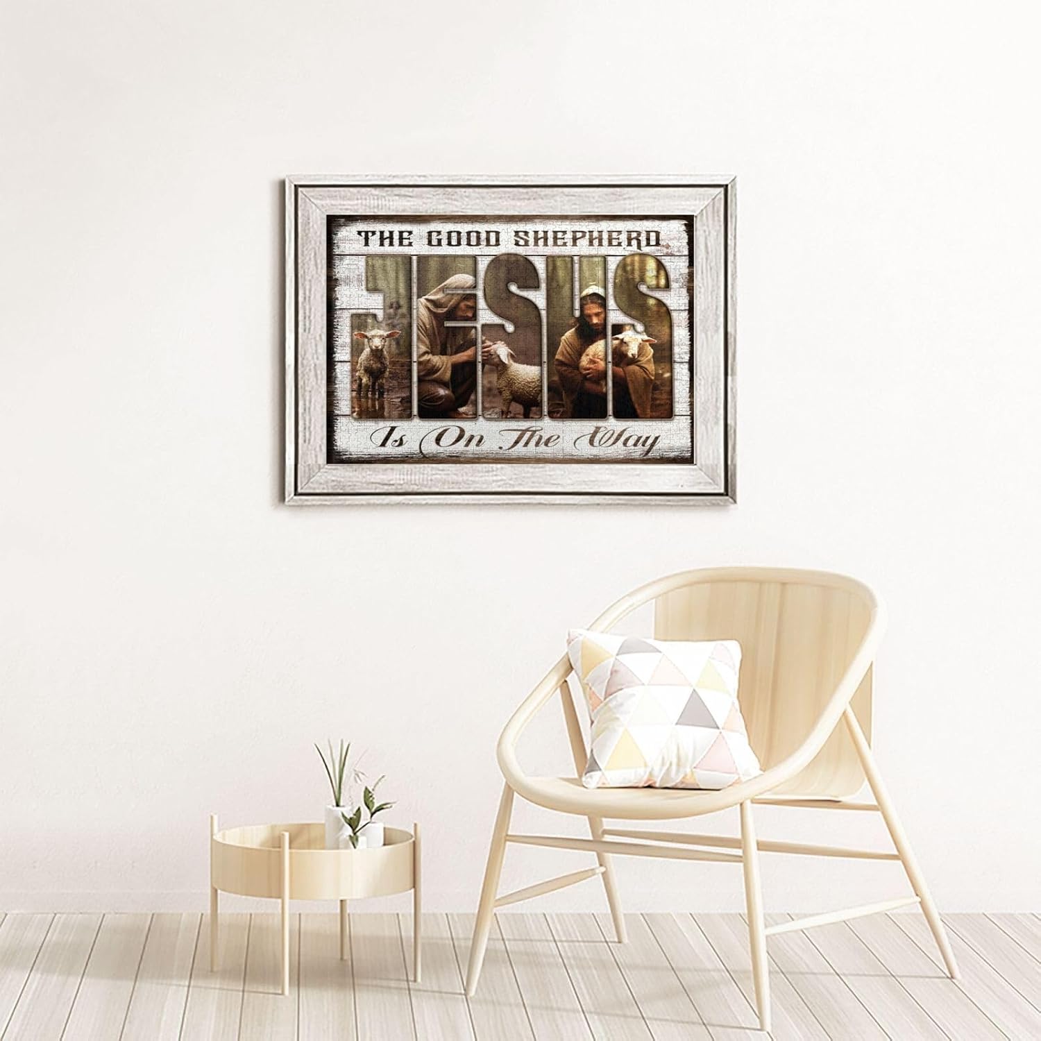 Christian Puzzles for Adults 500 Pieces, Jesus and Lamb of God Christ Nativity Jigsaw Puzzle, Religious Spiritual Bible Puzzles Gifts for Adults 500 Pieces, Puzzle for Family Activity Game
