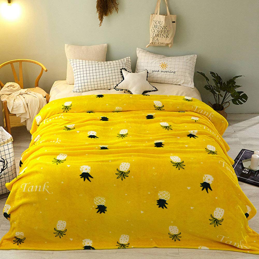 Couverture cadeaux pour adultes amis enfant motif unique ananas peluche doux