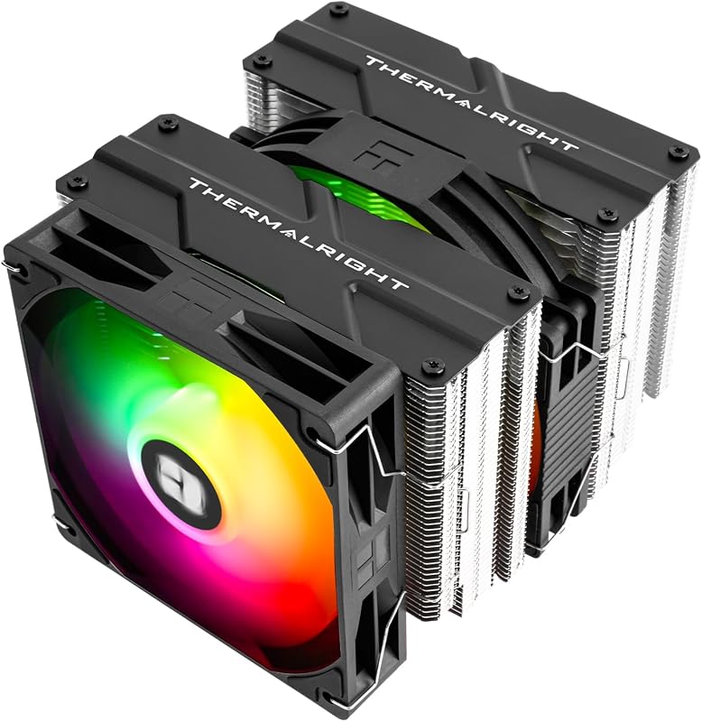 Thermalright Peerless Assassin 140 SE ARGB Enfriador de aire para CPU con 6 tubos de calor, ventilador de grado de rendimiento de 28 mm de espesor, enfriamiento de CPU de 158 mm de alto, para AM5/AM4, Intel LGA1851/1700/1150/1151/1155/1156/1200