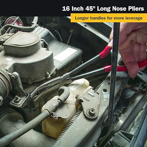 Miniatura 9 de Titan 60787 - Juego de alicates de punta larga de 3 piezas de 16 pulgadas