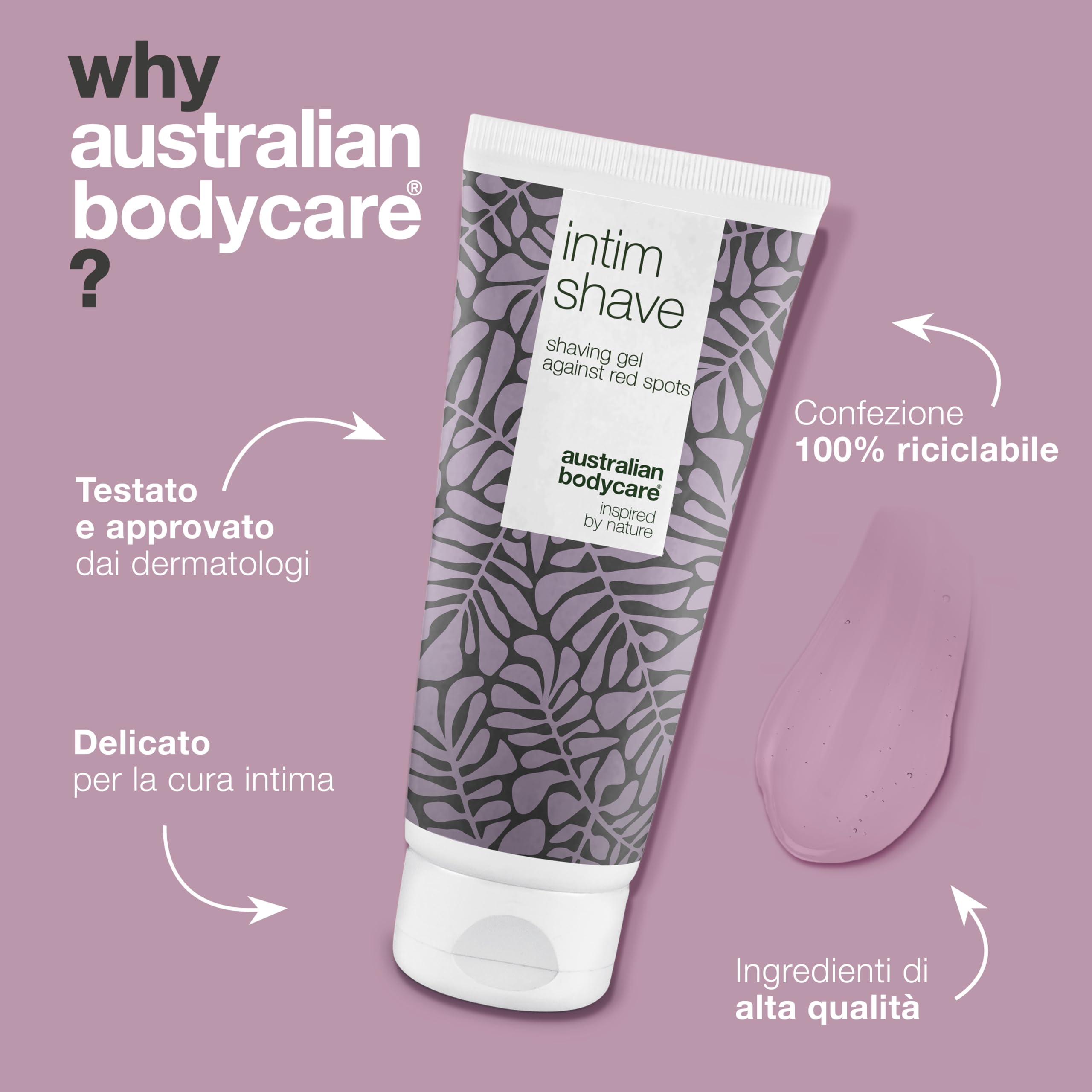 Australian Bodycare Intim Shave 200ml | Crema per la depilazione intima con tea tree oil per peli incarniti e irritazioni da rasoio | Gel per rasatura inguinale e zona bikini
