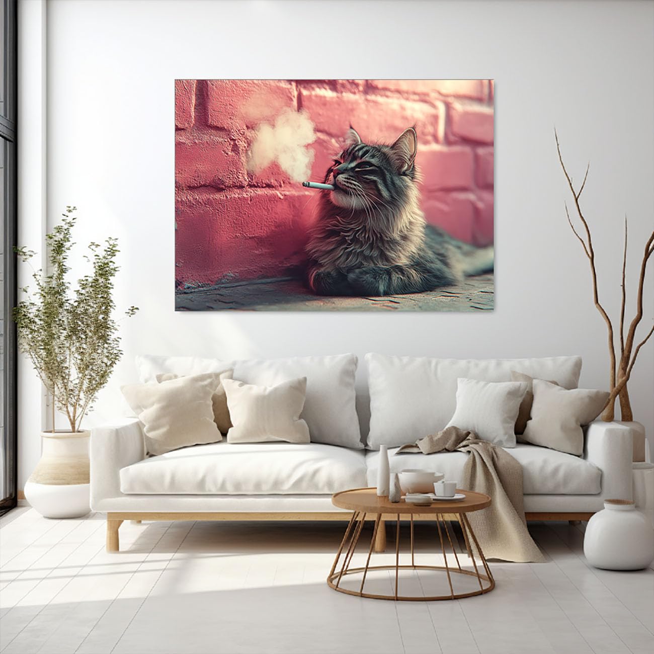 Amazon.co.jp: NEKAOEU(ネカオウ) 現代 抽象画 動物 アートパネル