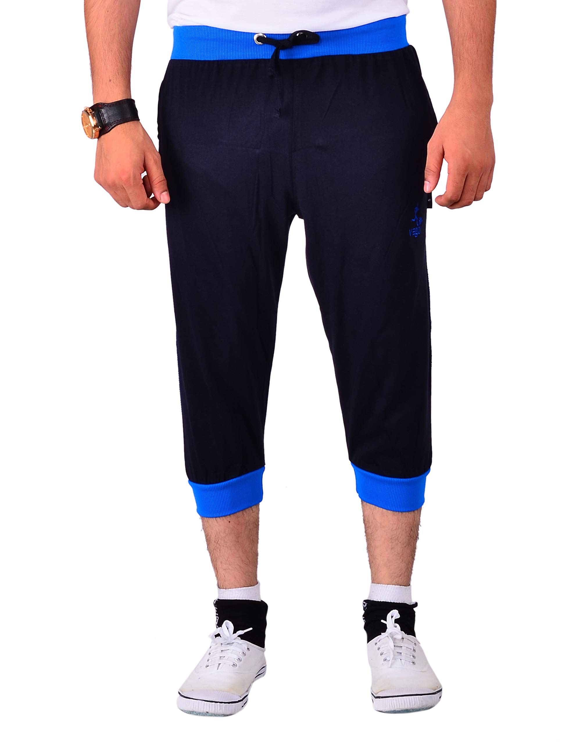 vego Mens Cotton Cuff or Grip Three by Fourth, 3/4, Capri, Three Quarter-picture-30
