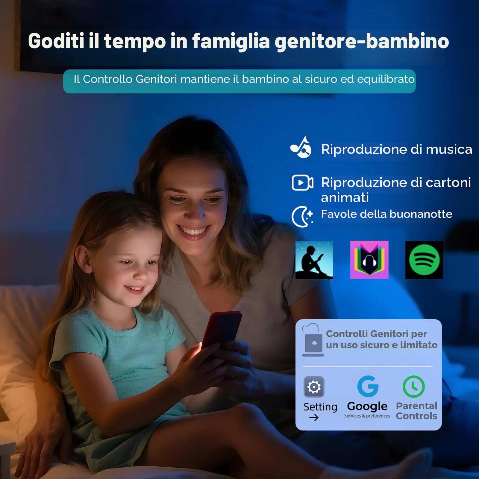 163GB Lettore MP3 con Bluetooth Spotify, Schermo Touch 4.5 Pollici, Lettore MP4 con WiFi, 2000mAh Stereo Portatile HiFi Altoparlanti, Amazon Music, Lettore Musicale Streaming Android per Bambini, FM