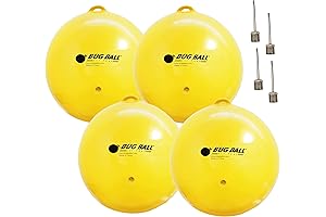 Gnat Ball Traps for Gnats and House Flies || 4-Pack Yellow Fruit Fly Traps