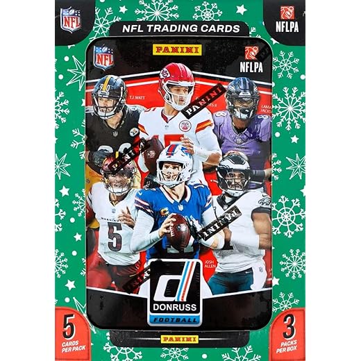 2025 Panini Donruss Football Trading Cards Tin