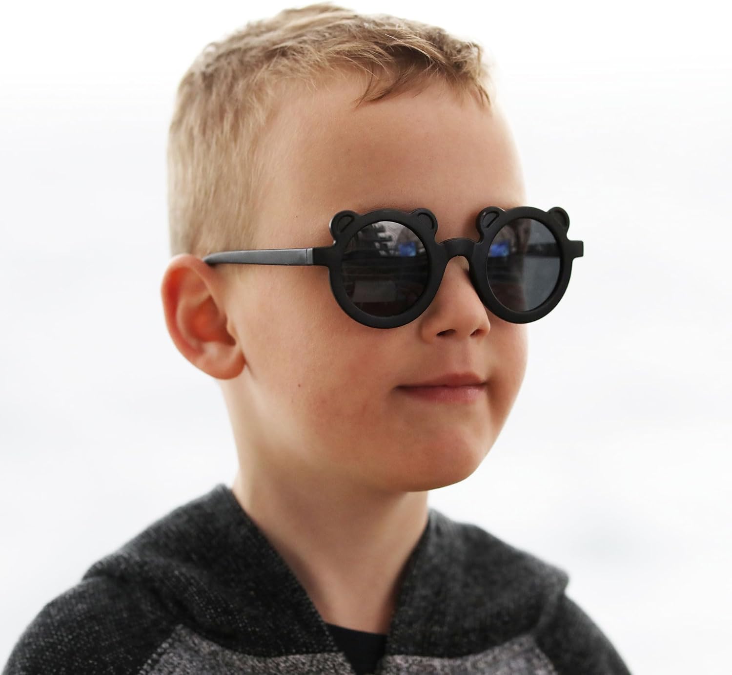 JAN & JUL Cute-Shaped Polarized Sunglasses with Strap, Flexible and Durable Funglasses for Toddlers