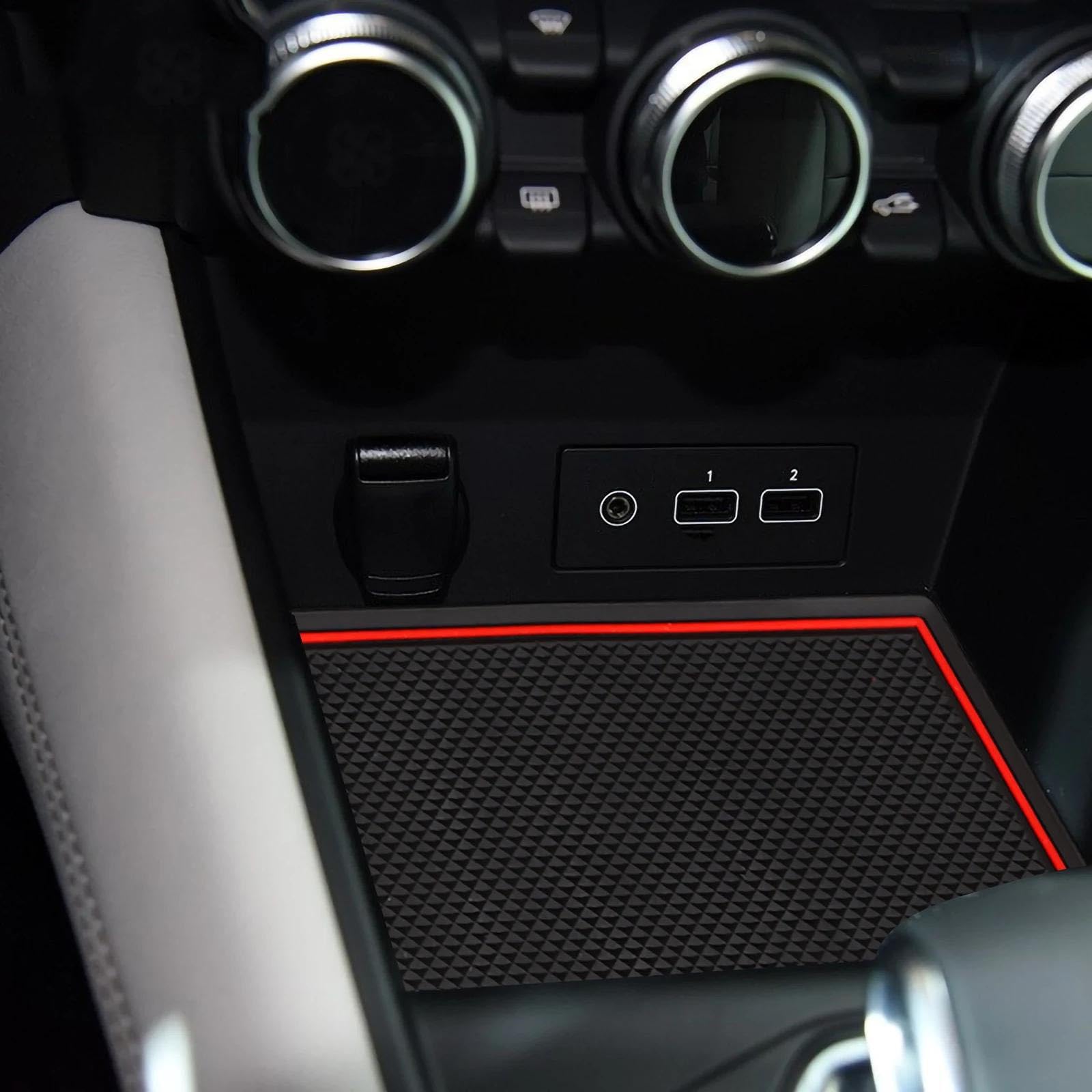 Maty do konsoli środkowej dla Renault Captur 2019-2020, antypoślizgowa podkładka pod drzwi Groove Pad Coaster