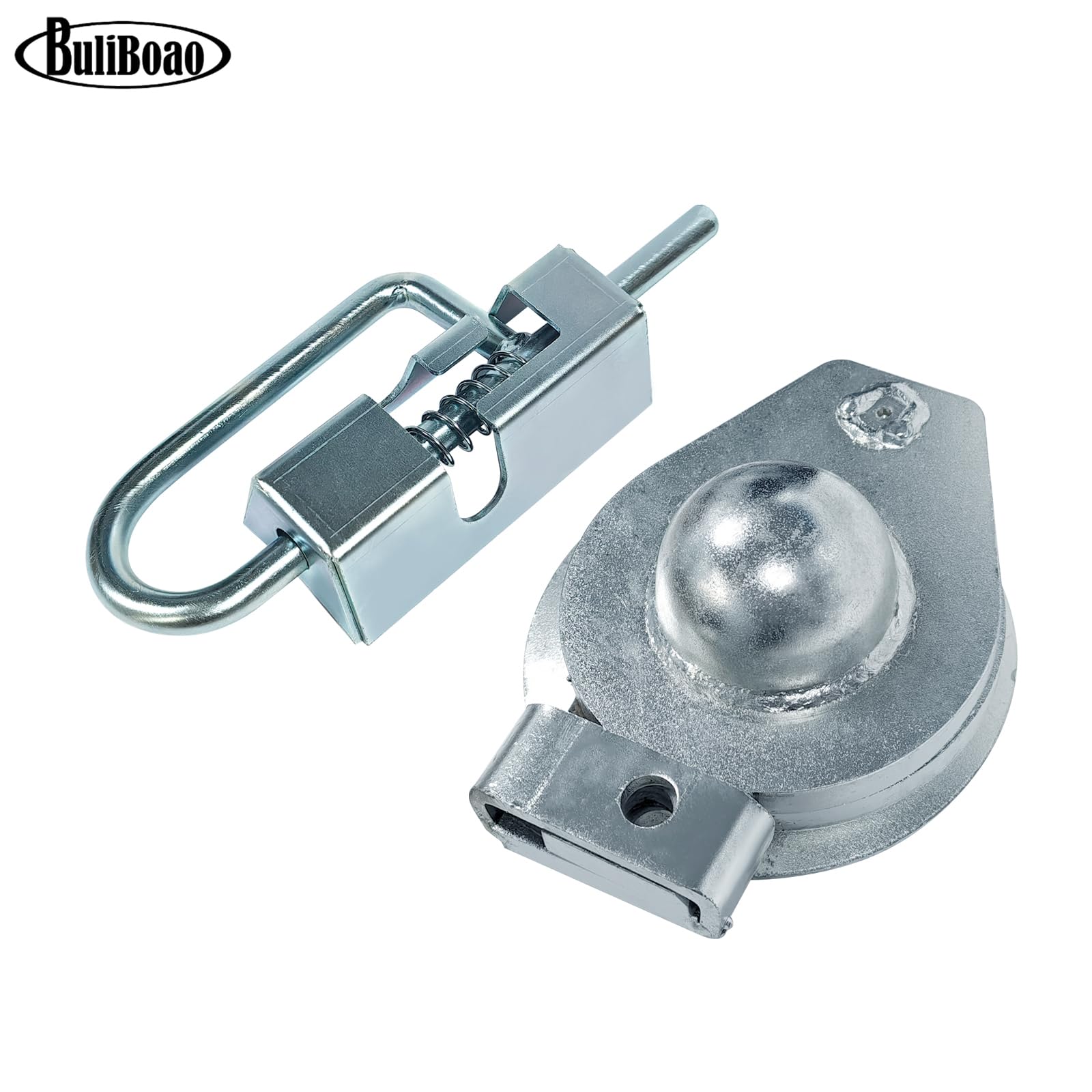 Cabezal acoplador universal de cuello de cisne con asa, capacidad de 30000 libras, bola de 2-5/16 pulgadas para remolques