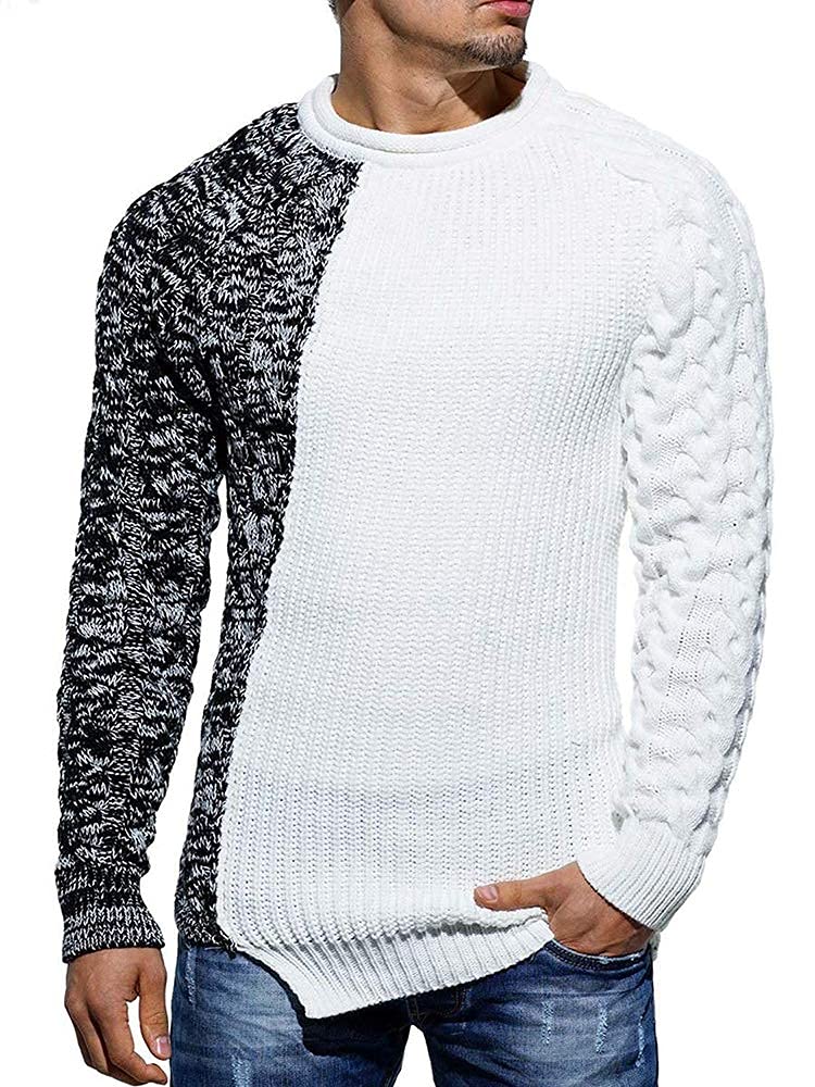 Color Block Pullover Sweater