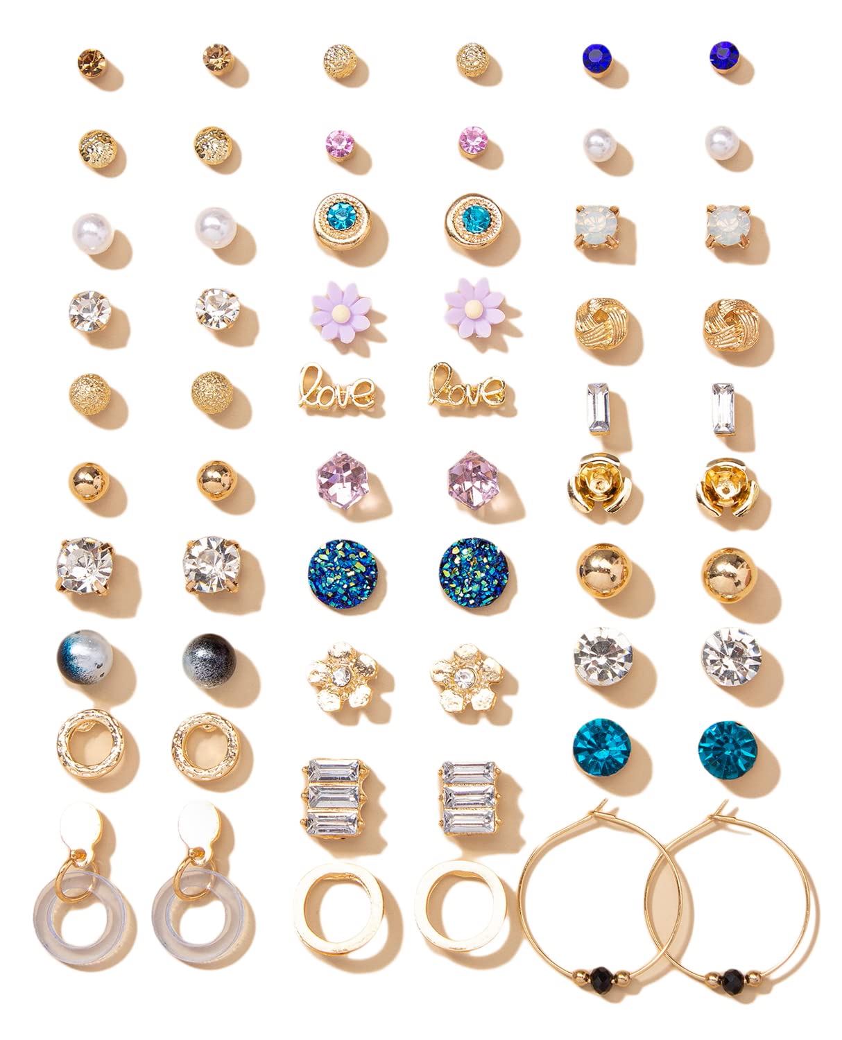 Shining Diva Fashion 30 Pairs Earrings Combo Set Latest Stylish Crystal Pearl Earrings for Women and Girls (14776er) (B0C5VNH65C) Amazon Price History, Amazon Price Tracker