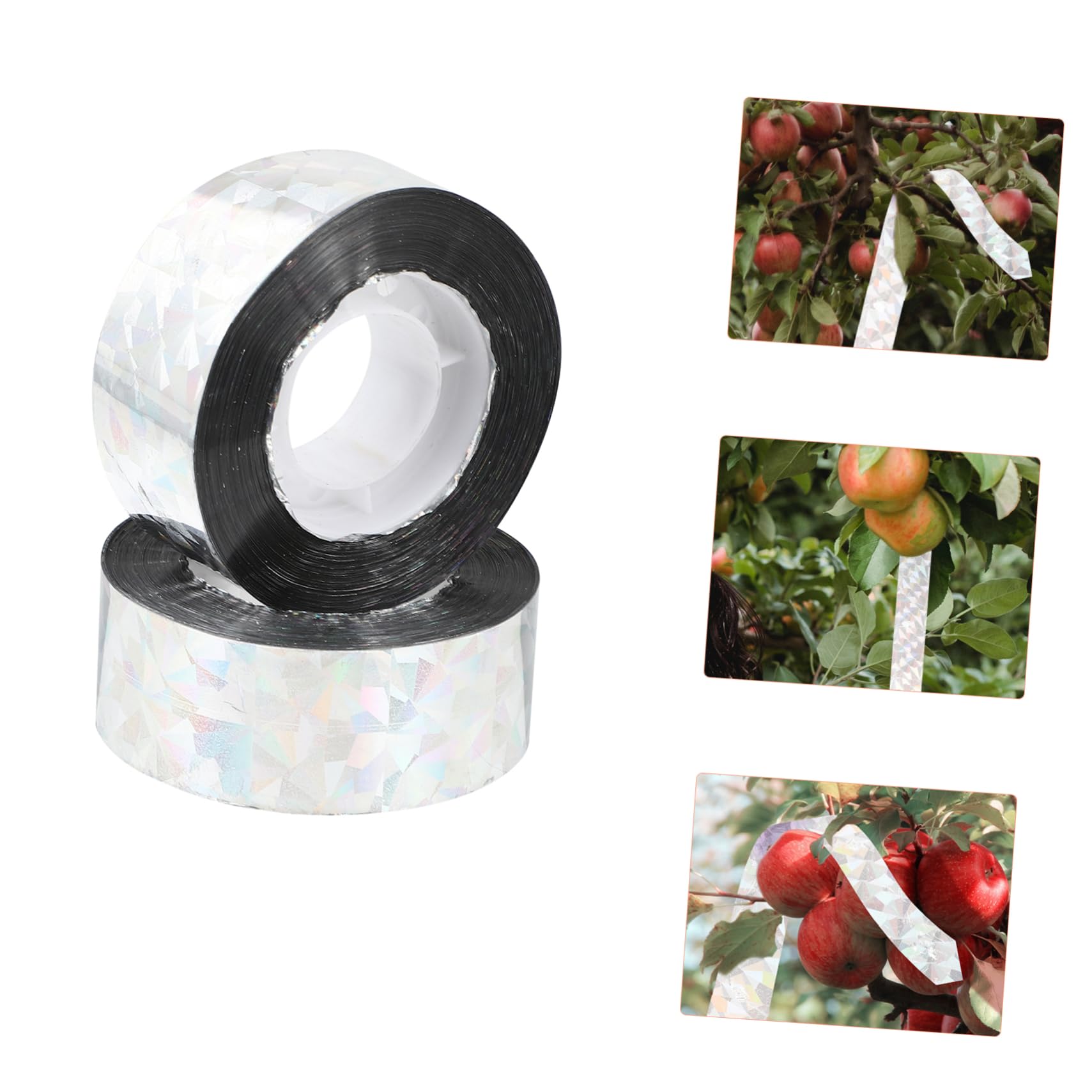 HANABASS 6pezzi Nastro Riflettente per Scacciare Uccelli Deterrente per Balconi e Aree Esterne Realizzato Pet Resistente e Durevole