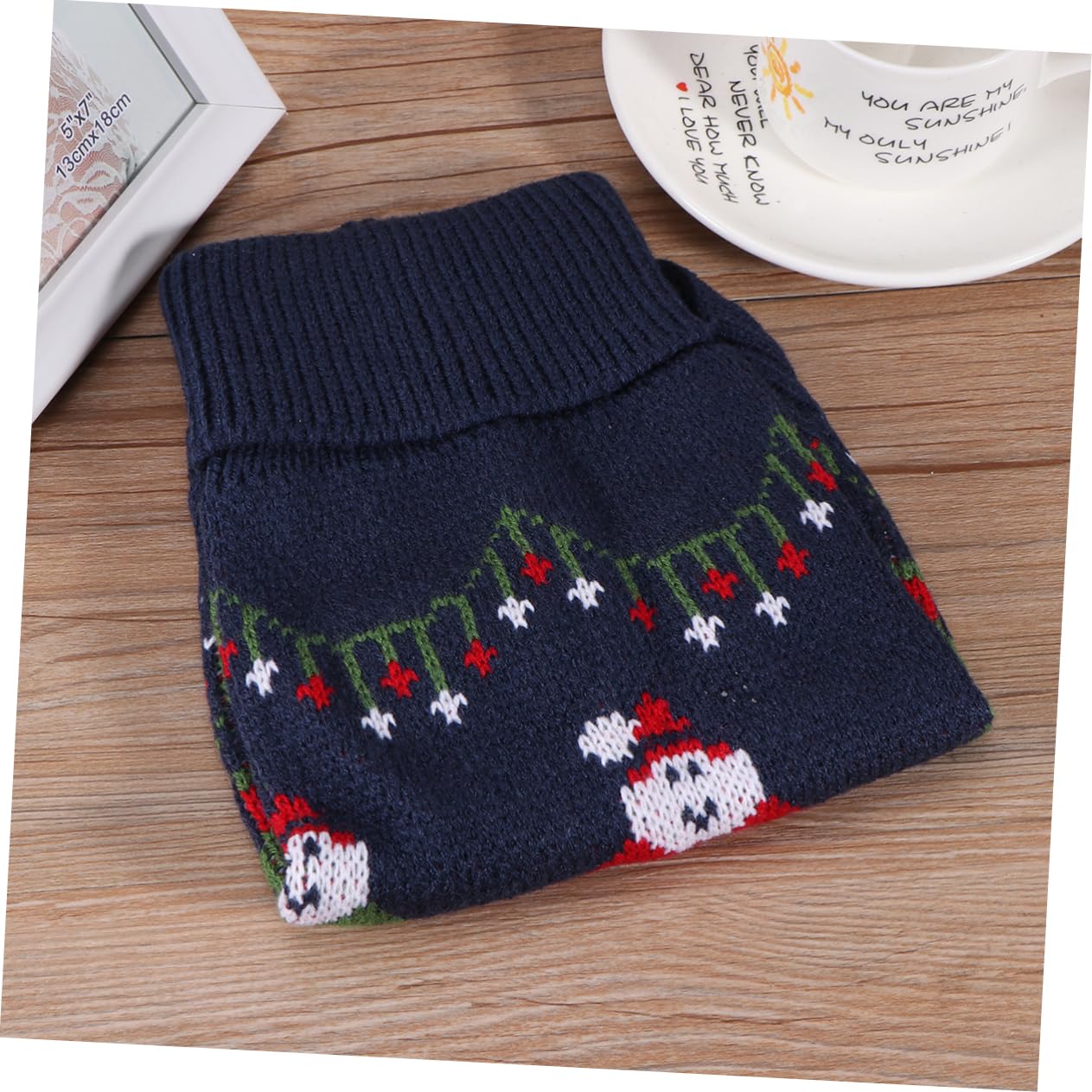 Sosoport 3pièces Pull à pour Chiens Vêtement Maille pour Animaux De Compagnie Manteau Hiver Douillet pour Chiens Bleu