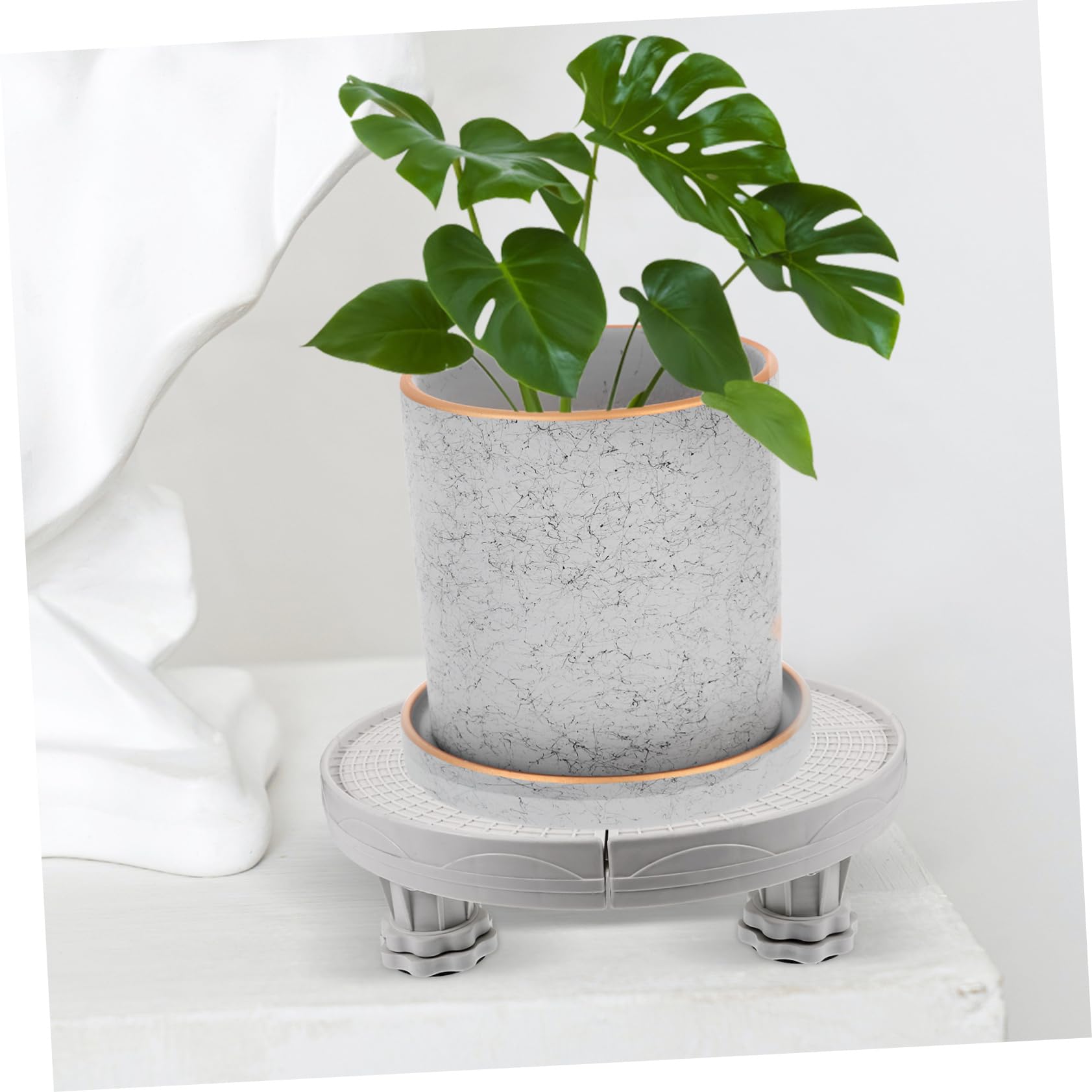 VILLCASE Soporte Para Aire Acondicionado Soporte Para Aire Acondicionado Base De Pedestal Para Interiores Exterior Jardín Soporte Pequeño Para Aire Acondicionado Soporte De Plástico