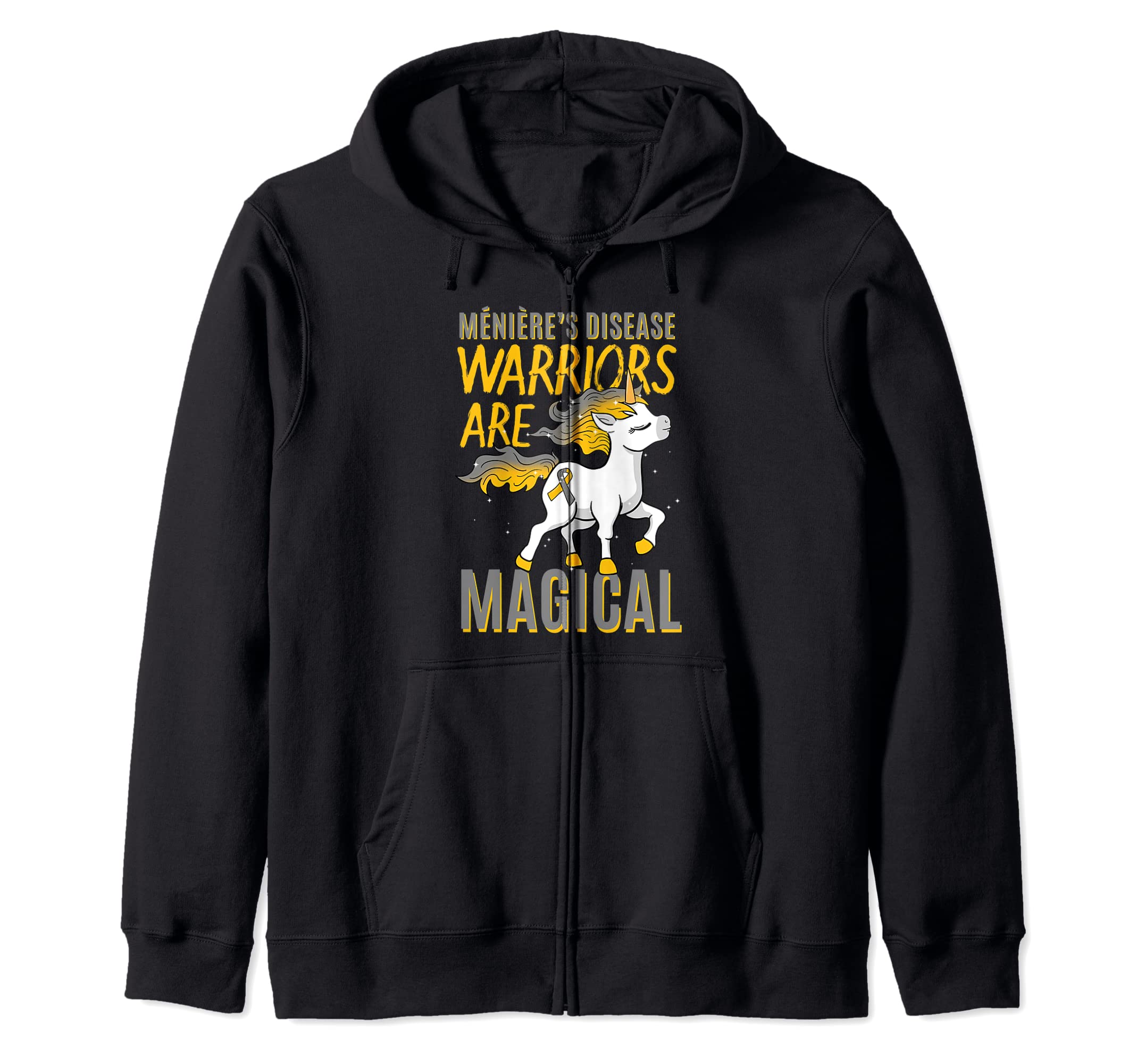 Meniere's Syndrome Unicorn Idiopathic Endolymphatic Hydrops Zip Hoodie