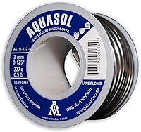 Vista 5 de AIM Soldadura de fontanería sin plomo, con plata, 0.125 pulgadas de diámetro, carrete de 1/4 libra