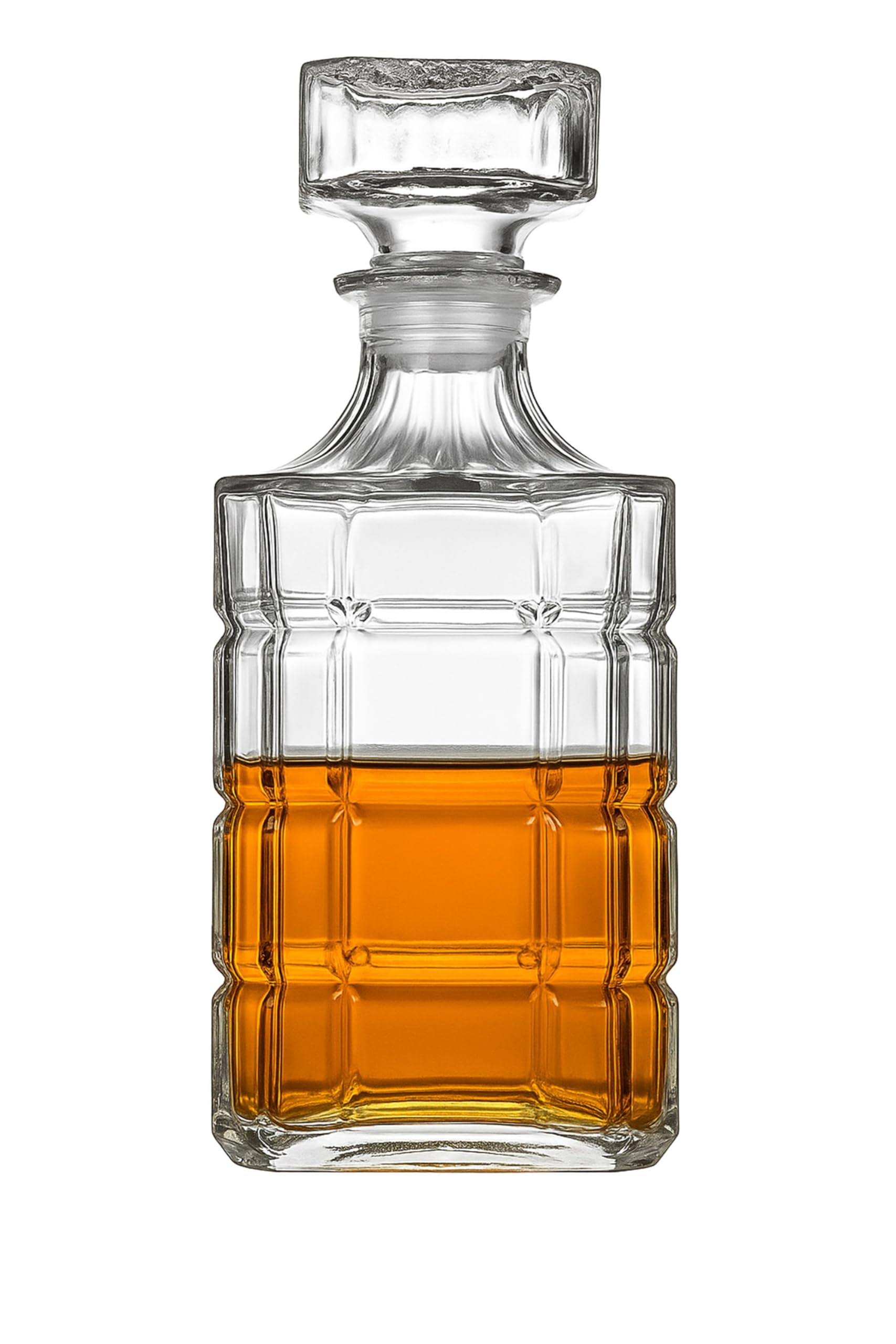 Whiskey Decanter for Scotch Liquor Bourbon or Wine - 750ml
