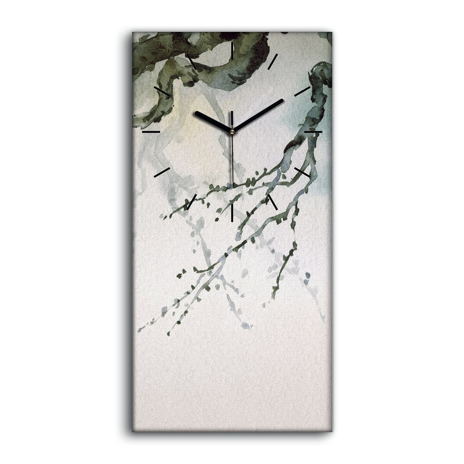 Horloge sur toile Coloray silencieuse sans tic-tac pour chambre et sommeil calme