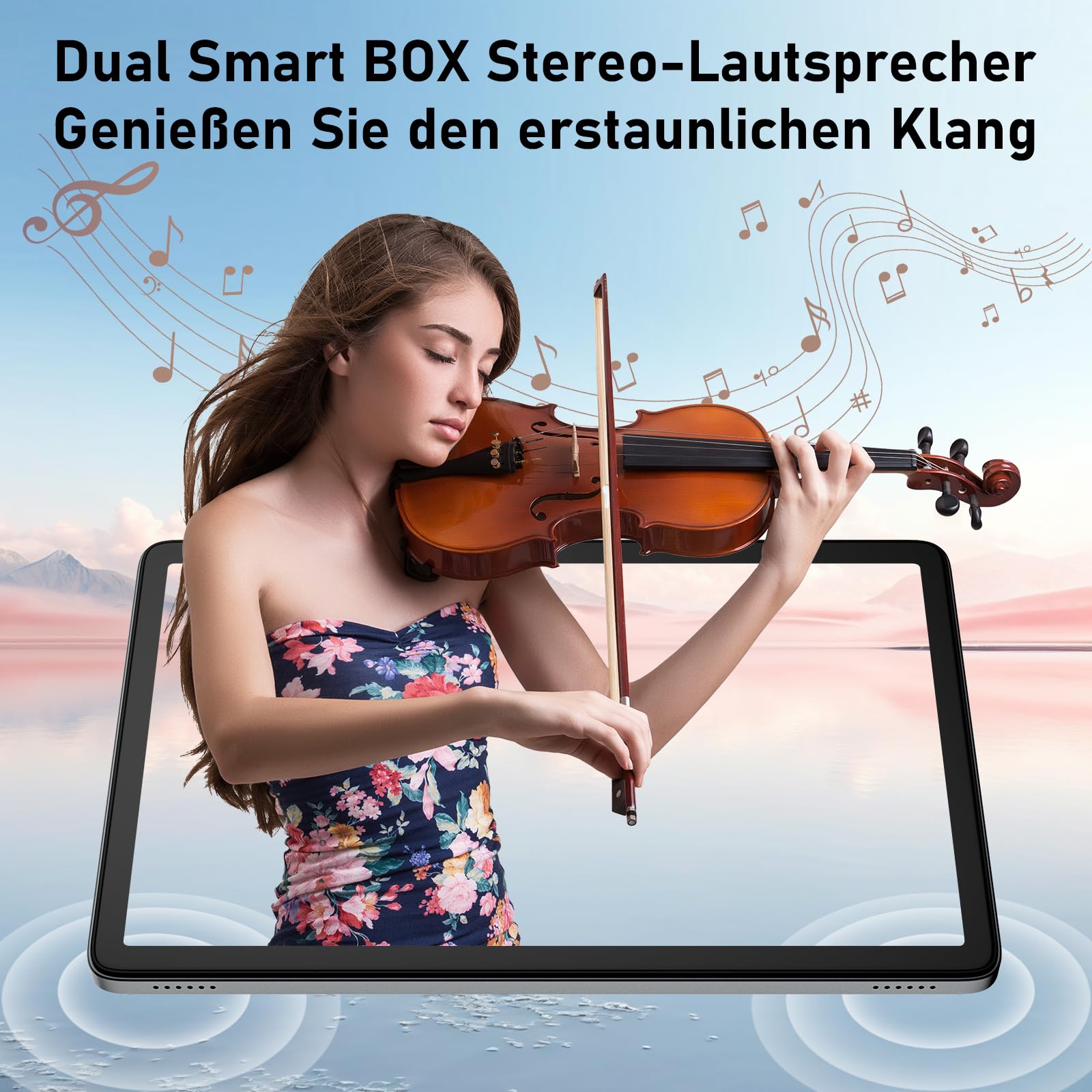 Blackview Tab60 WiFi Tablet 10 Zoll, PC Tablet Android 15, 12GB(4+8Erweiterung) RAM+128GB ROM(2TB TF), Octa Core WiFi 6, 1280 * 800 HD, Widevine L1, 5100mAh, Dual Kamera 5MP+8MP, BT 5.2