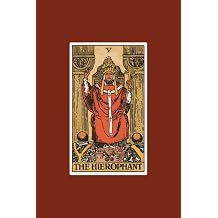 The Hierophant 120 Blank Lined Pages, 6 X 9 College Ruled Notebook, The Hierophant Tarot Card Journal, Diary, Notebook Tarot Card Notebooks Tarot Card Notebooks - Traditional Design