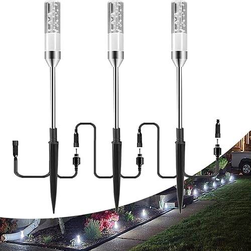 Miniatura 8 de B-right Luces LED para caminos al aire libre, 6 piezas de 4.8 W, enchufe de CA de 12 V, iluminación de paisaje de bajo voltaje, 570 lúmenes,