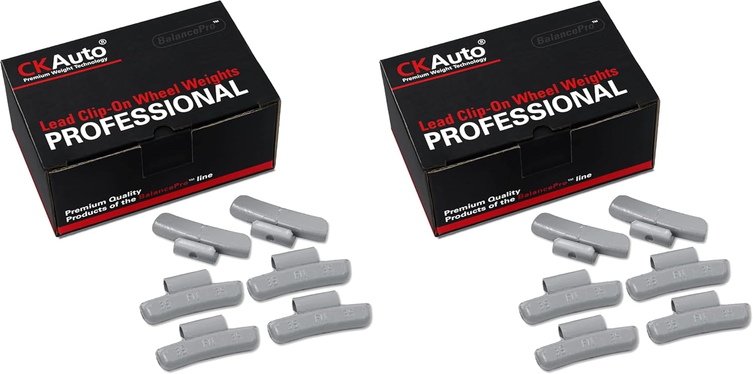 CKAuto FN Series Coated Lead Clip On Wheel Weights, 35g, 25pcs/Box (Pack of 2)
