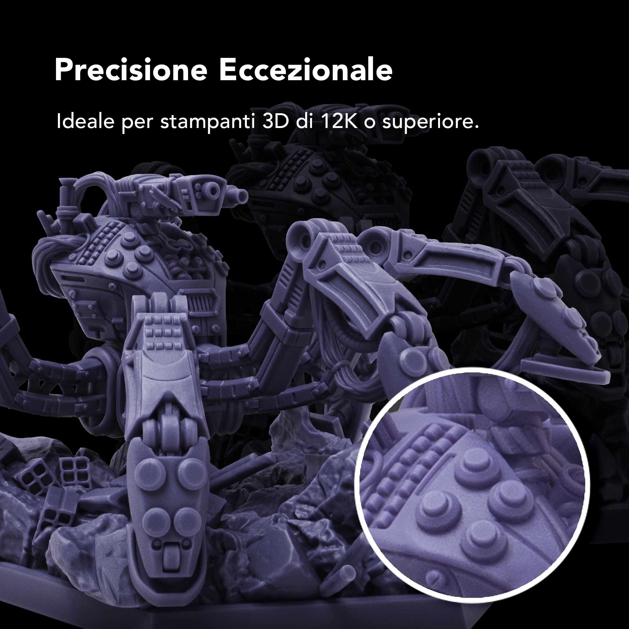 Phrozen Aqua Hyperfine Photopolymerharz, Set Violett und Rot, je 1 kg, Hochauflösend für 3D-LCD-Drucker mit 9K, 12K und höher