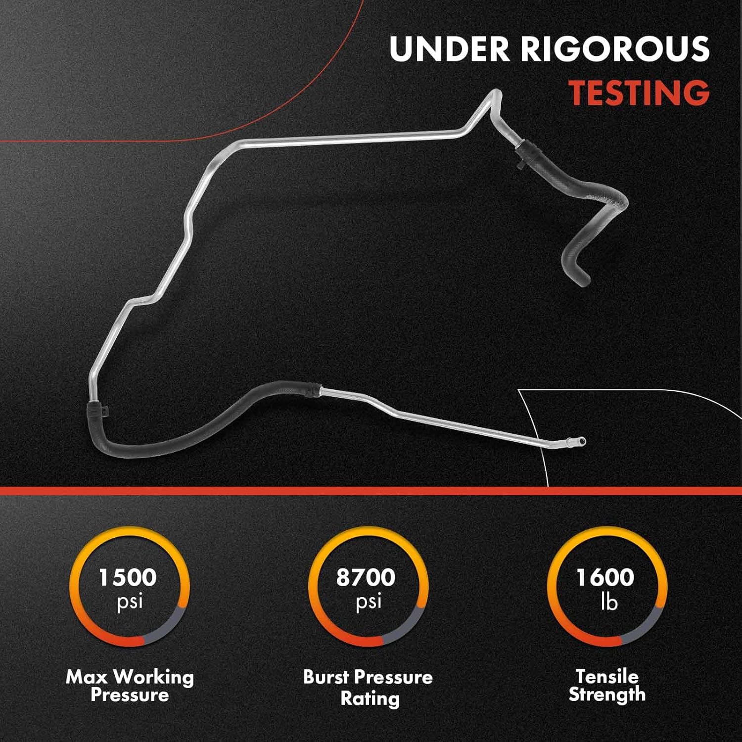 A-Premium Power Steering Return Hose Line Assembly Compatible with Nissan Armada 2005-2014, Pathfinder Armada 2004, TITAN 2004-2014 & Infiniti QX56 2004-2010, 5.6L, Cooler To Reservoir