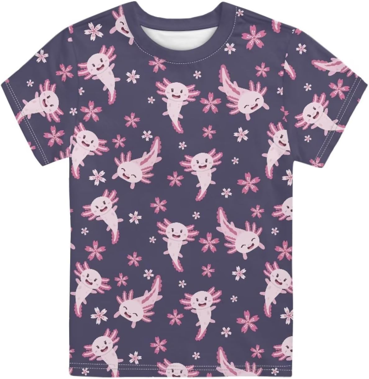 Novelty 3D Graphic T Shirts for Kids Crew Neck Funny Animal Print Short Sleeve Girls Tshirts 3-16 Years