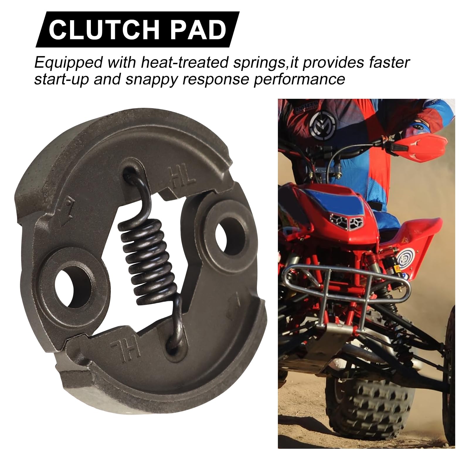 クラブ QUADRA IMPACT 5w 43inch Amazon.com: FLYPIG Racing Heavy Duty Clutch Pad with Spring for