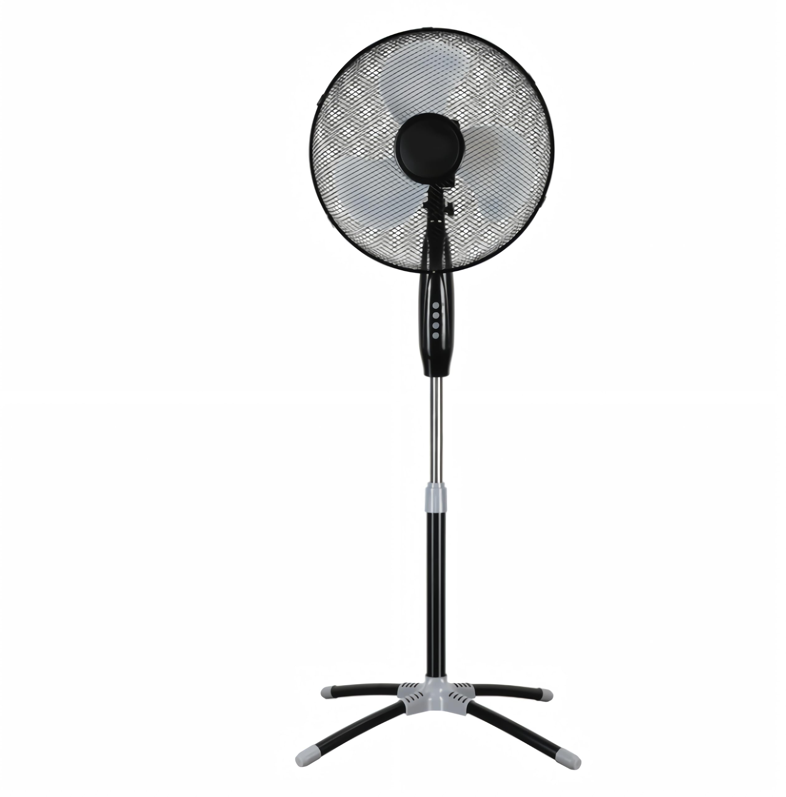 FS-40B-1 Ventilatore a Piantana 45W Pale da 40cm 3 Velocità Oscillazione Regolabile Inclinabile Altezza 130 cm Base 60cm Anti-Ribaltamento Camera Da Letto Cucina Terrazzo Giardino