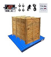 Vista 7 de Báscula de suelo industrial, 48 x 48 pulgadas, 5000 libras/0.5 libras, PEC se centra en la industria durante 60 años..