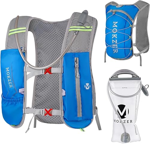 Miniatura 1 de Chaleco de hidratación para correr con una vejiga de agua de 2 litros, mochila de agua ligera para correr, senderismo, ciclismo, maratón, sendero