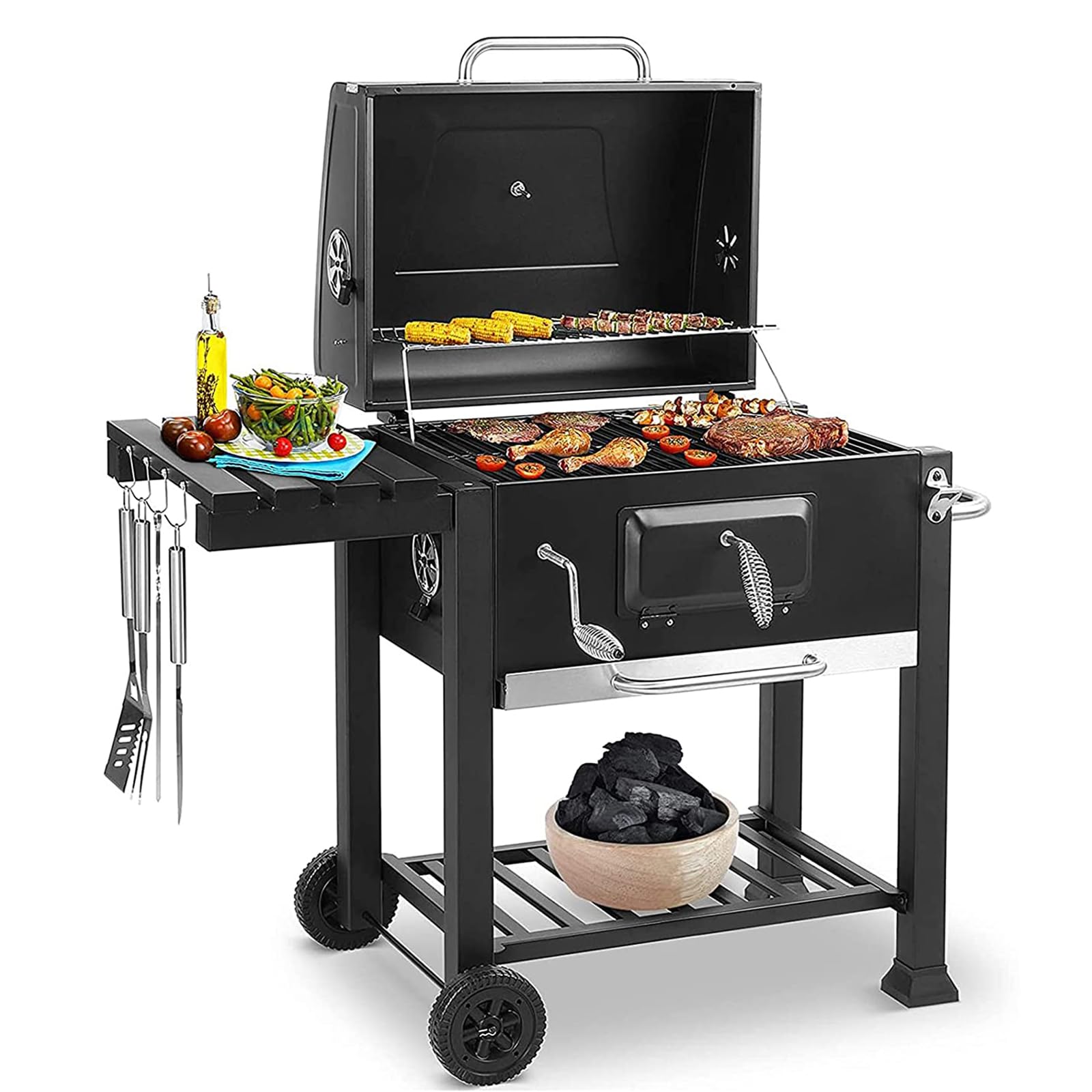 新品未使用 Revolveter 焚き火台・BBQグリル サイドテーブル付き 超