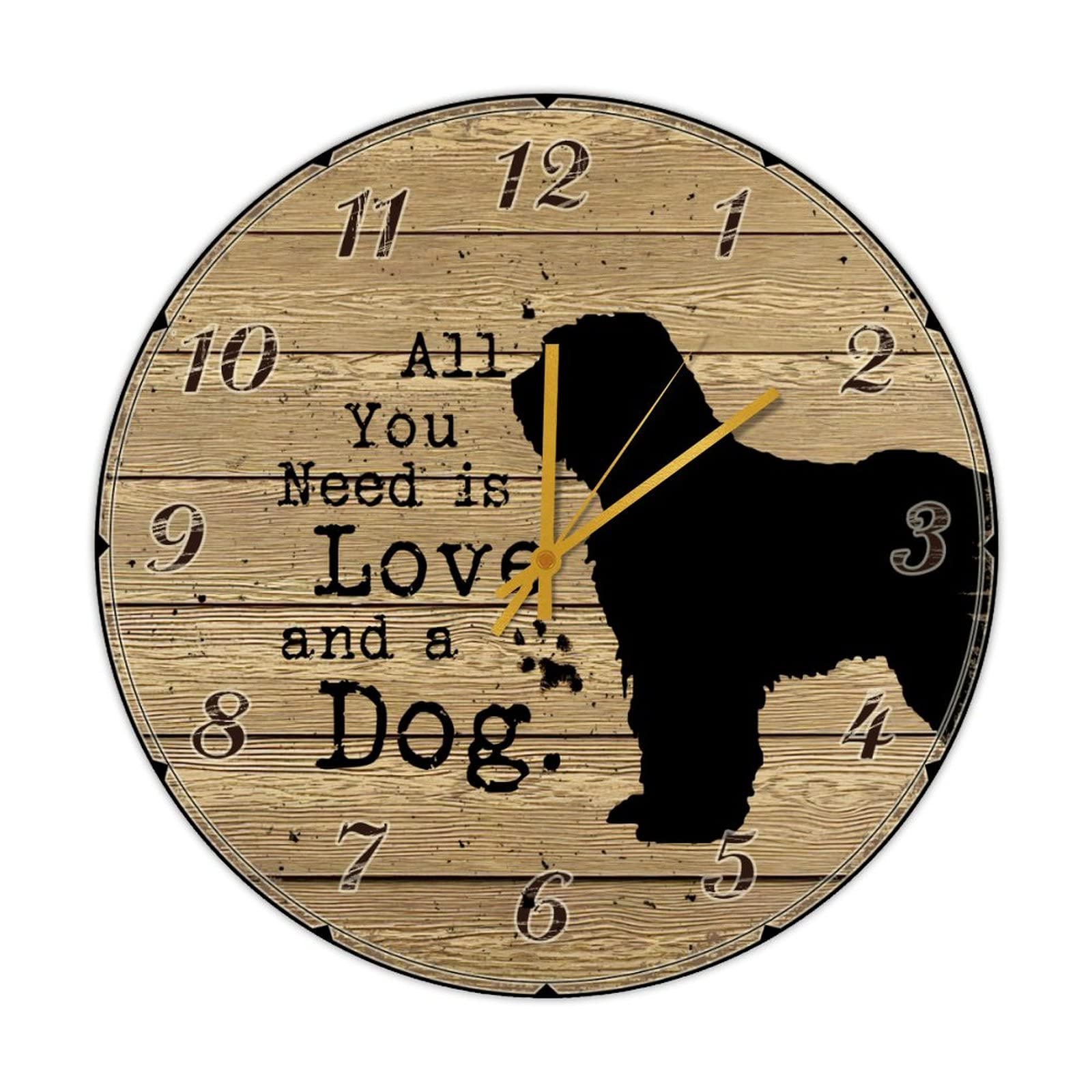 Horloge ronde bois style vintage pour cuisine rustique et salon