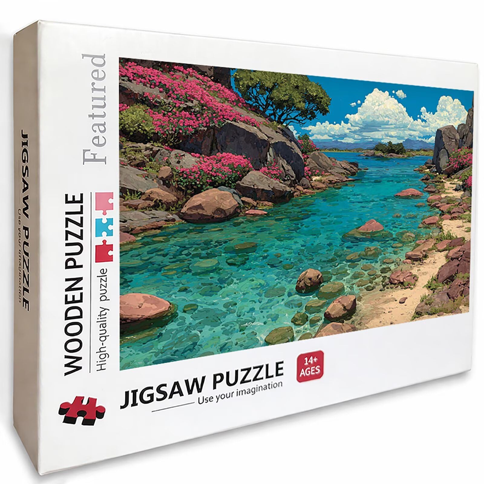 I-9841 Drewniane puzzle z krajobrazem, 99 x 70 cm, niebo, 2000 sztuk, dla dorosłych, z pudełkiem, edukacyjna, wymagająca gra, prezenty dla nastolatków, napis na plecach, łatwe do odróżnienia